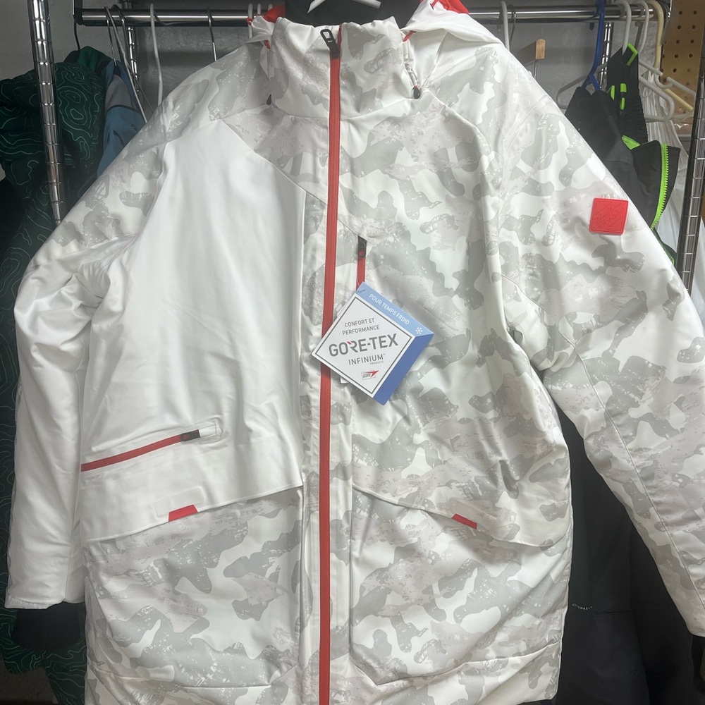 Spyder White and Gray Camouflage GORE-TEX Men's Jacket